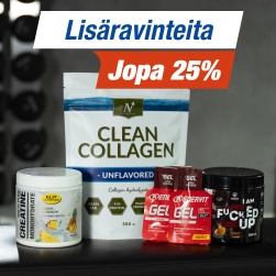 Lisravinteita jopa 25 %